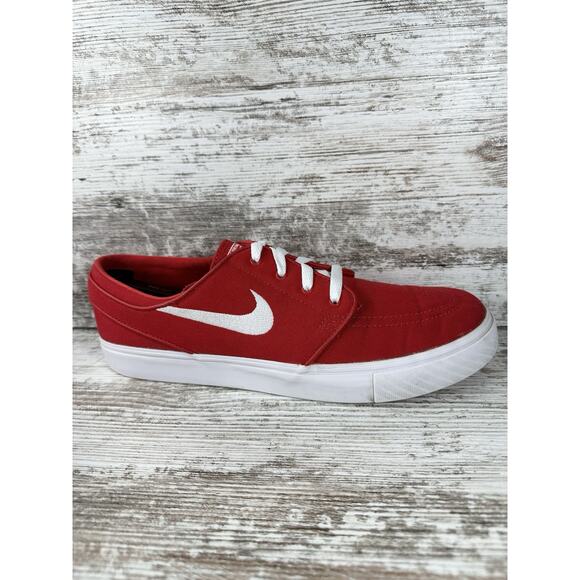 Mens Nike Zoom Stefan Janoski University Red/White Canvas Sneakers Sz 10 EUC! main image 6